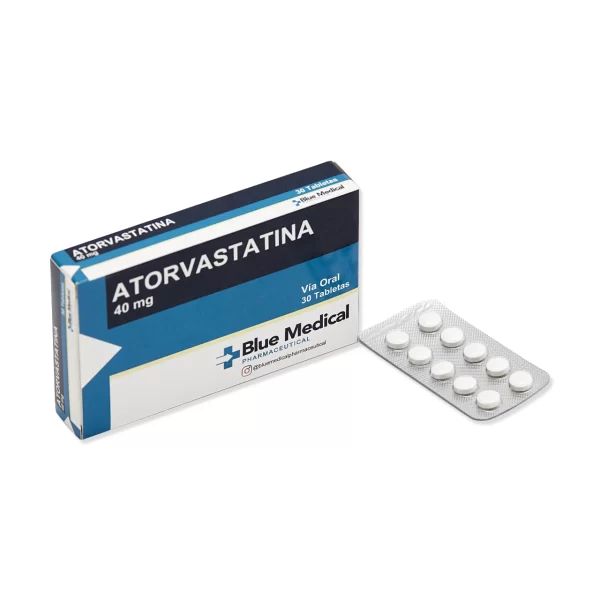 Atorvastatina 40mg x 30 tabletas BlueMedical Pharmaceutical